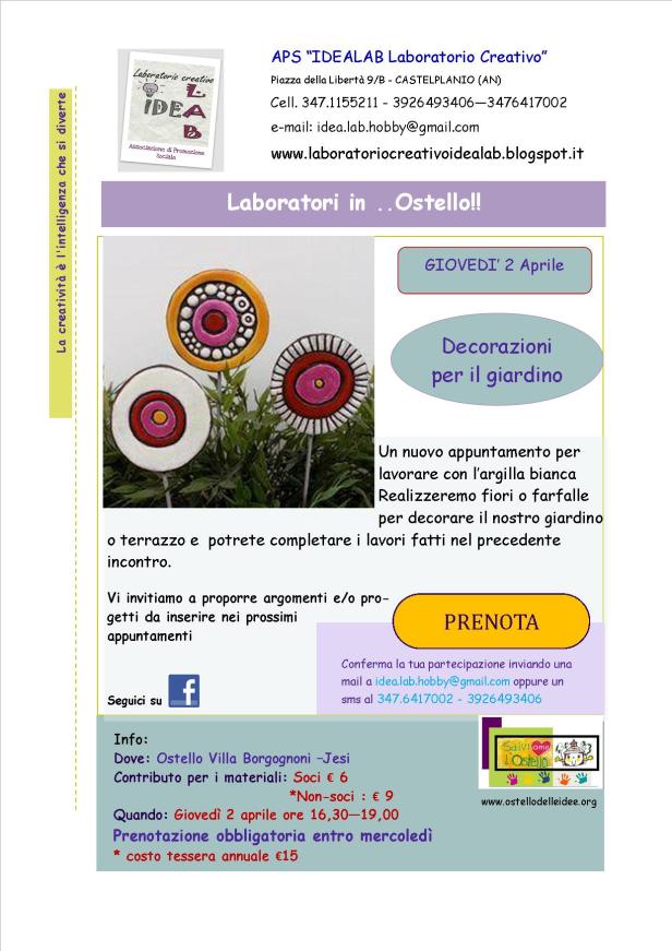 volantini fiori ceramica